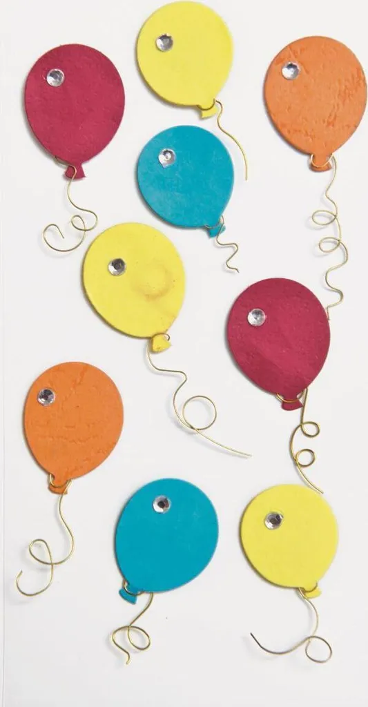 Heyda 203780711 Stick-On's Mix Ballons Autocollants 7,5 x 16,5 cm
