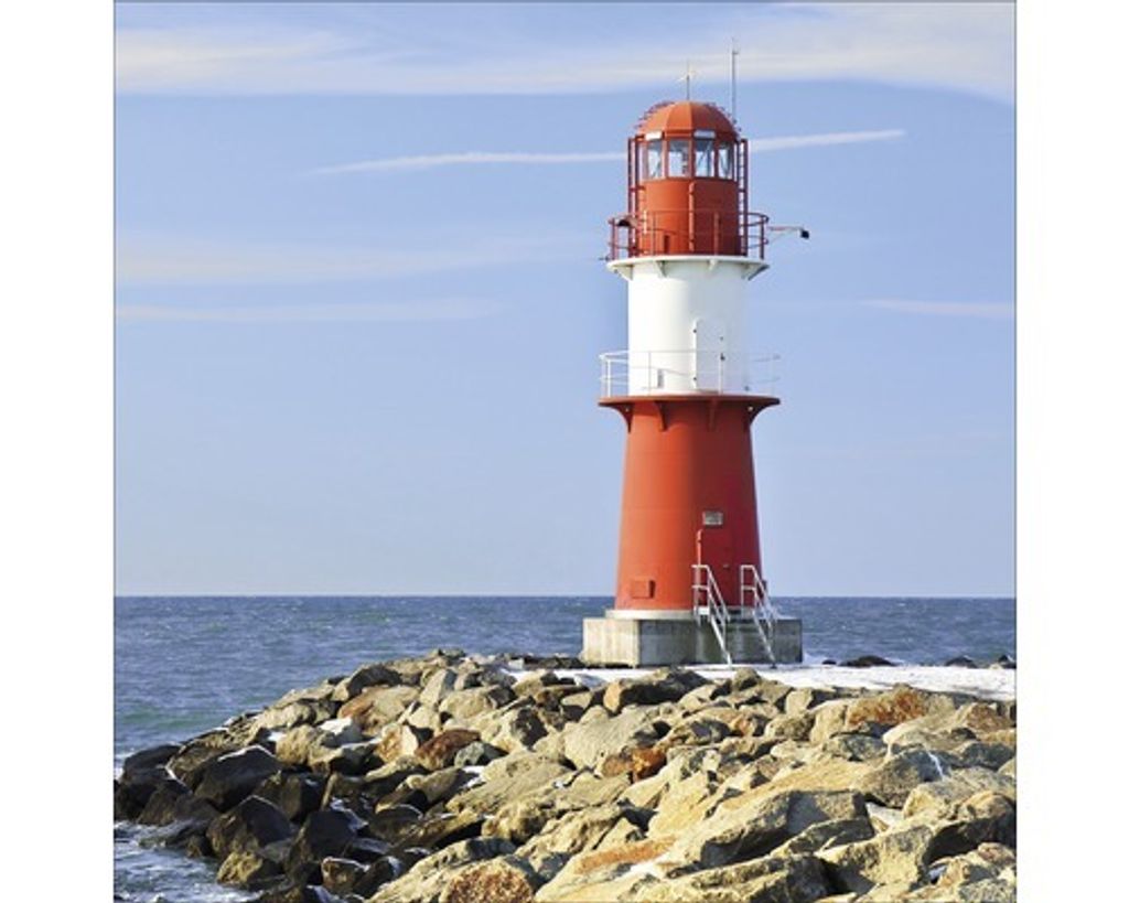 Glasbild Lighthouse I 50x50 cm
