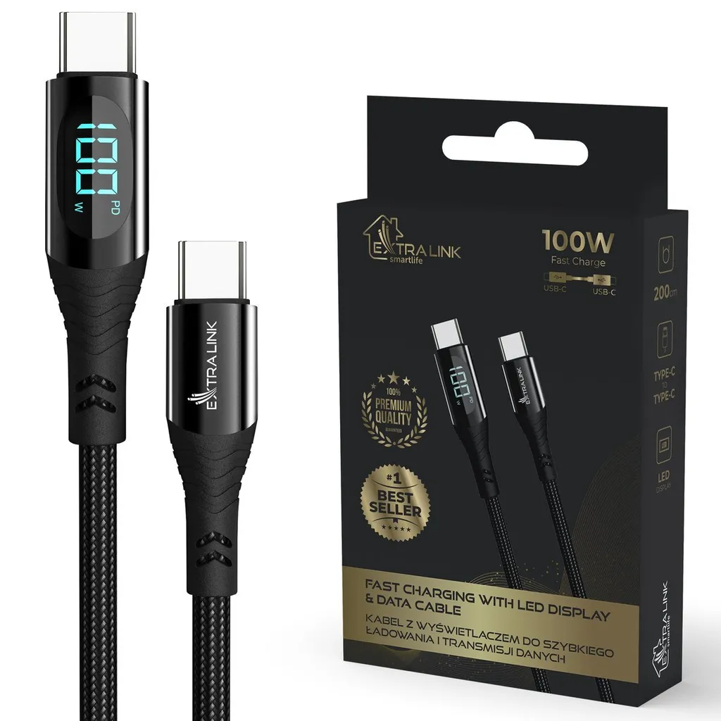 Cavo Extralink 100W LED: Più Potenza, Più Controllo per la tua Vita