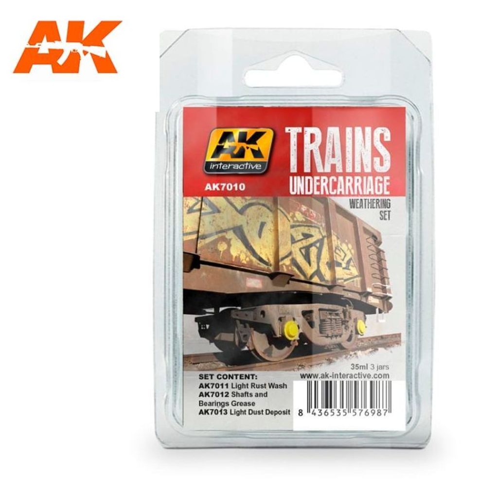 AK Interactive AK7010 - Undercarriage 3x35 ml - Neu Produktbild 
