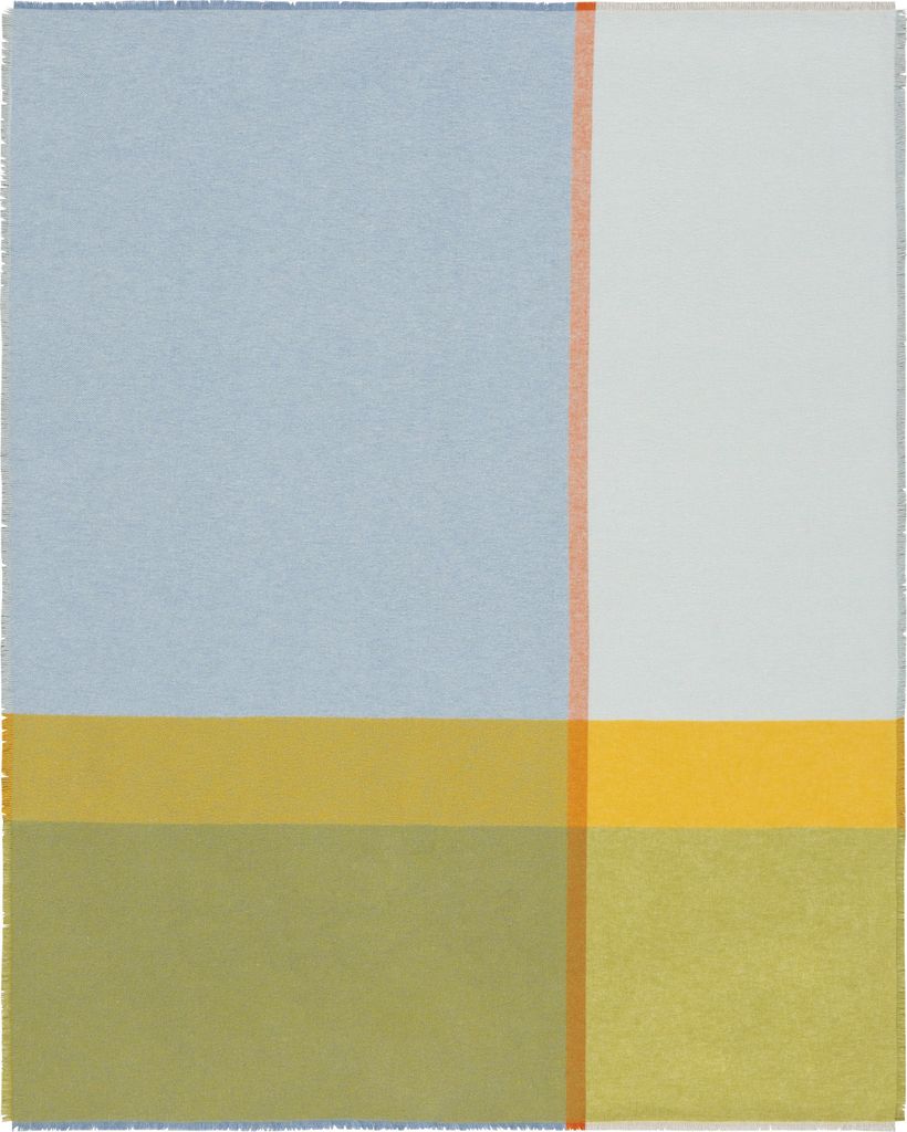 Biederlack Plaid ohne Einfassung Great Blue Größe 130 x 170