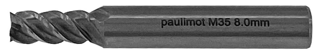 PAULIMOT Schaftfräser, 45°, 4-schneidig 8 mm