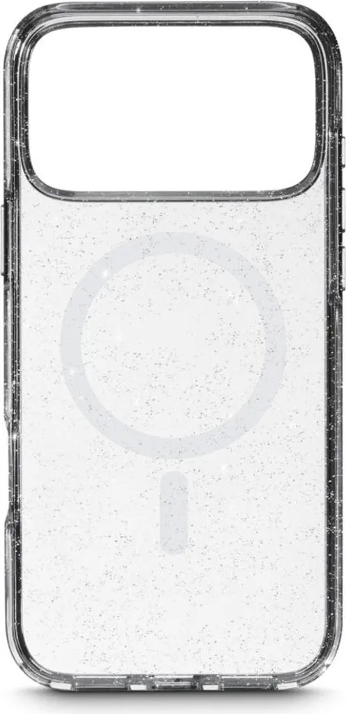 Coque iPhone 17 Pro Max MagSafe transparente à paillettes brillantes