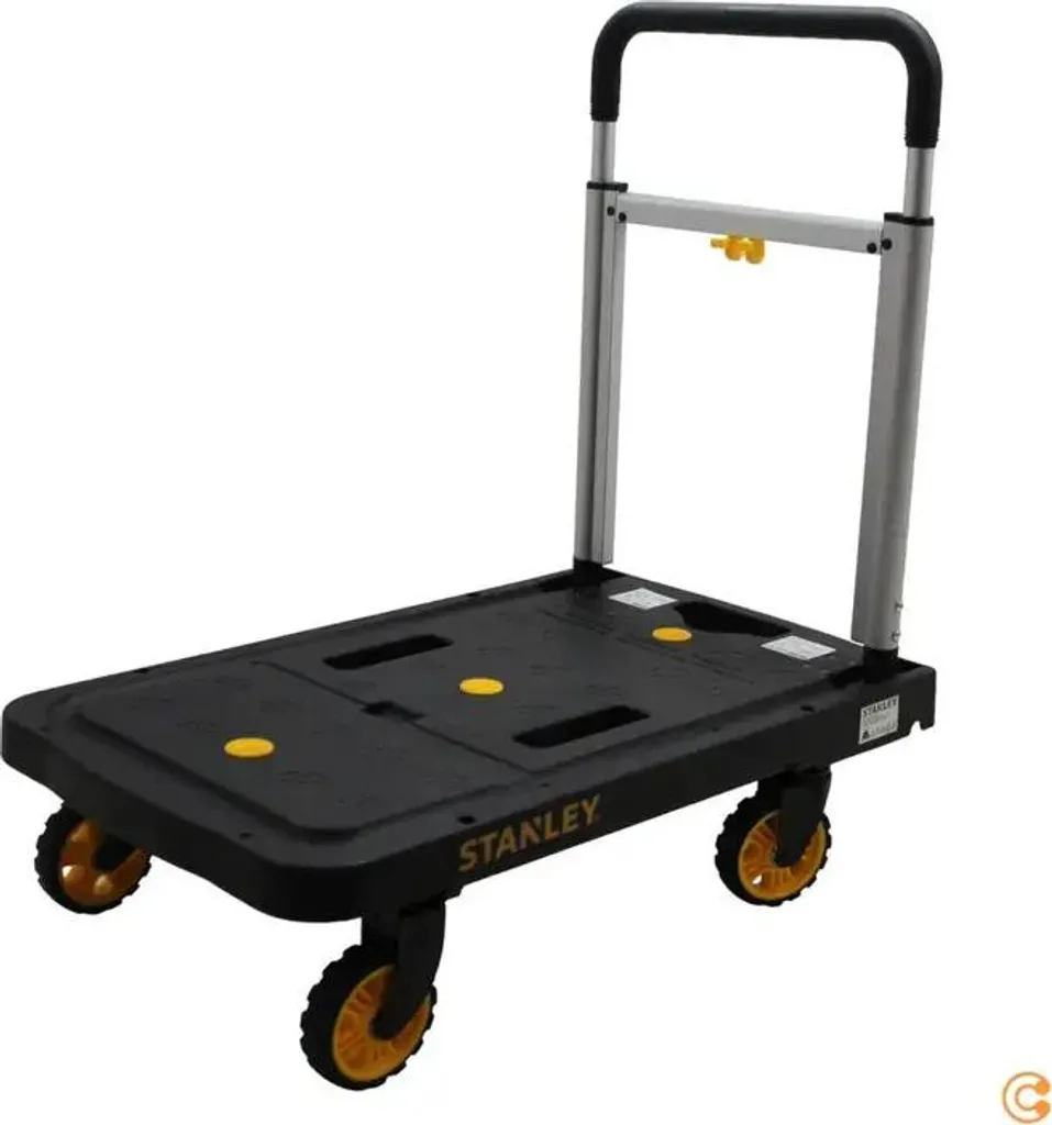 Stanley Chariot à Plate-forme Robuste 120 kg avec Roues Multidirection - 12