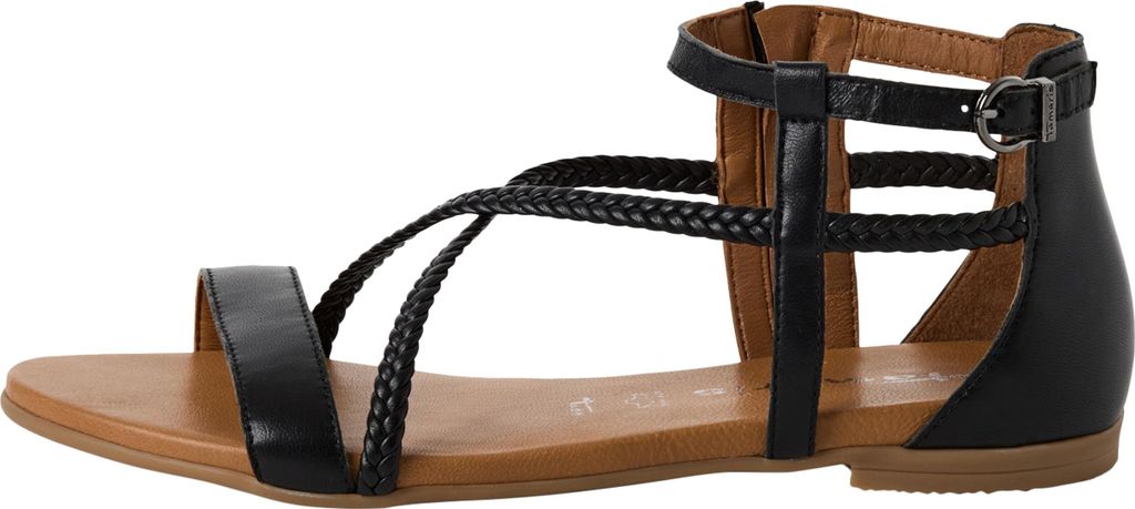 Tamaris Damen Sandale Leder geschlossene Ferse und Produktbild 