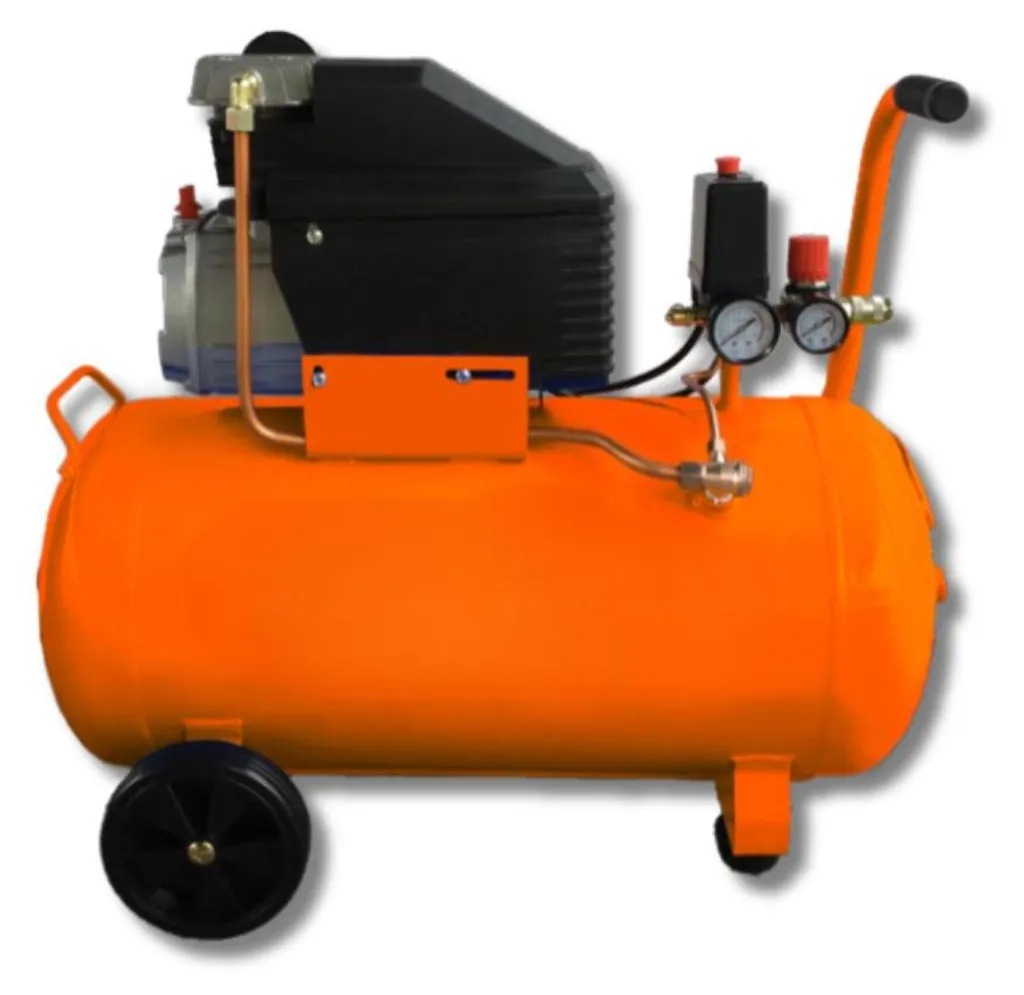 Compresseur d'air lubrifié 25 l/min monophasé 2 ch pour outils pneumatiques