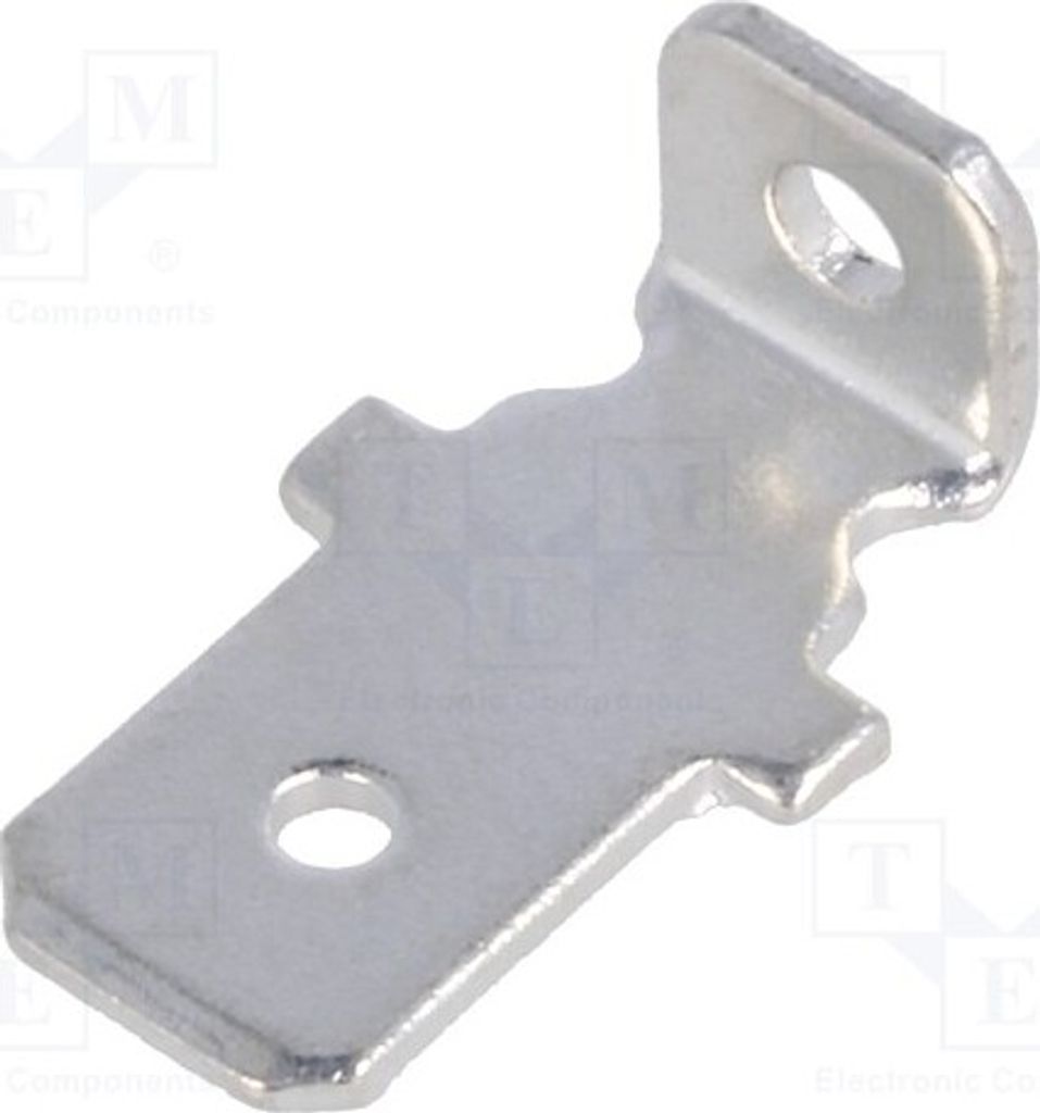 10x Verbinder: flach 0,8mm männlich verzinnt KP-778-01 -Lötanschlüsse 6,3mm THT