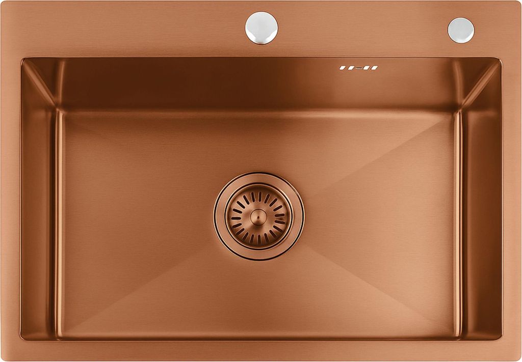 Spüle REA Liam Brush Copper 58X45X18,5Cm + Armatur Liam Brush Copper