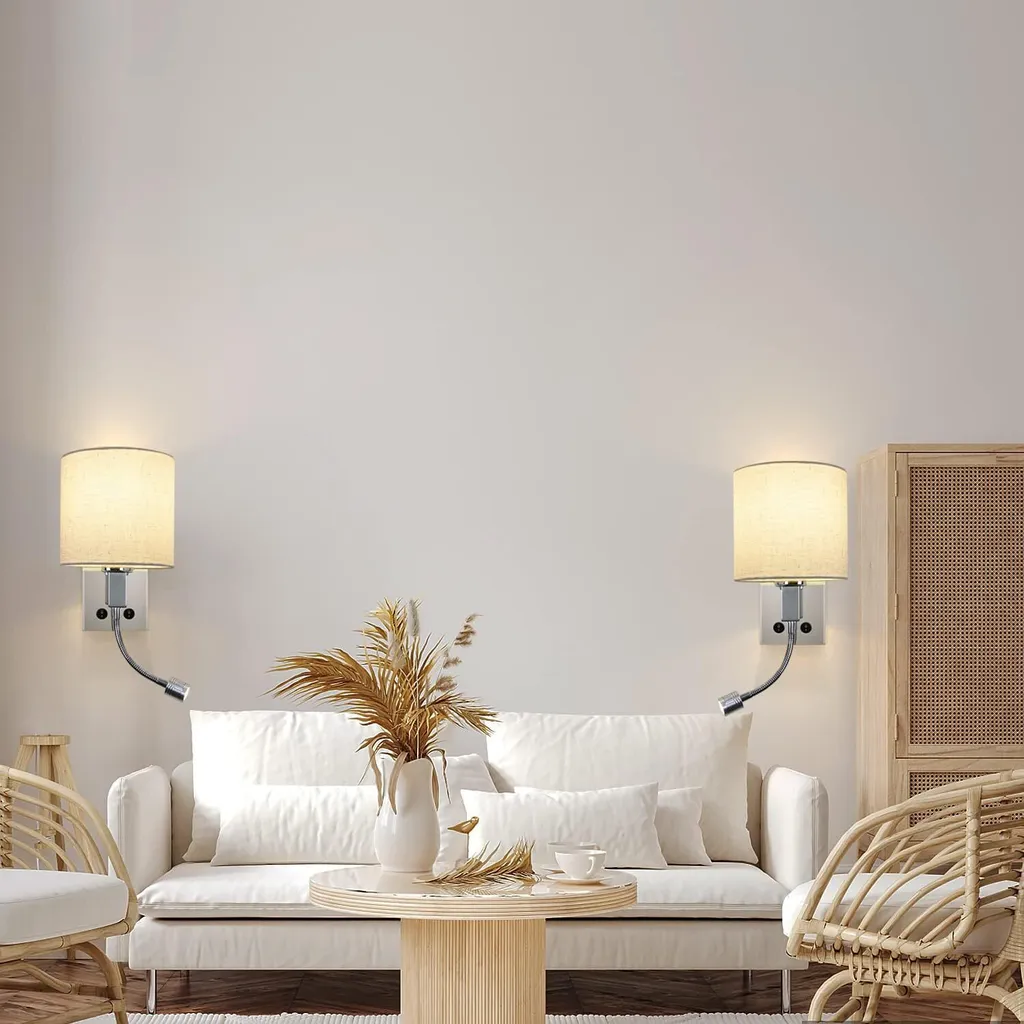 Applique Murale LED Design Rond Orientable avec Interrupteur Intégré