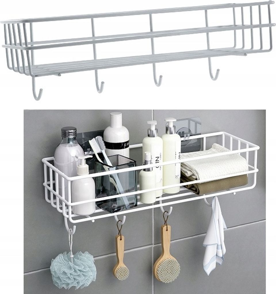 Bagno Doccia Doccia Appeso Metallo Bianco Immagine del prodotto 
