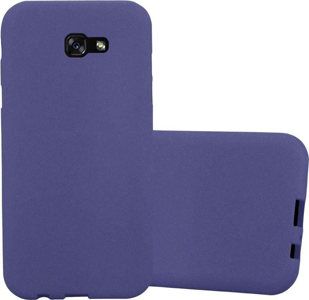 Cadorabo Schutzhülle für Samsung Galaxy A7 2017 Hülle in Blau Handyhülle TPU Etui Cover Case