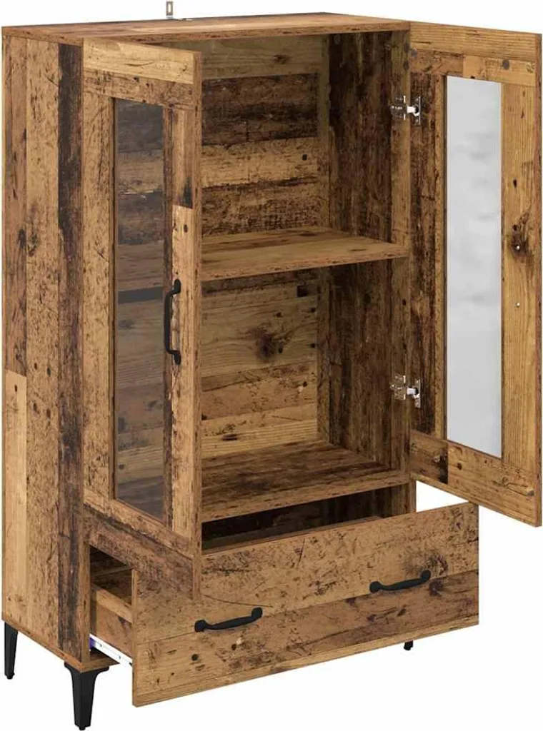 Occasione Credenza Industrial Legno e Ferro 70x31x115 cm - Saldi - 5