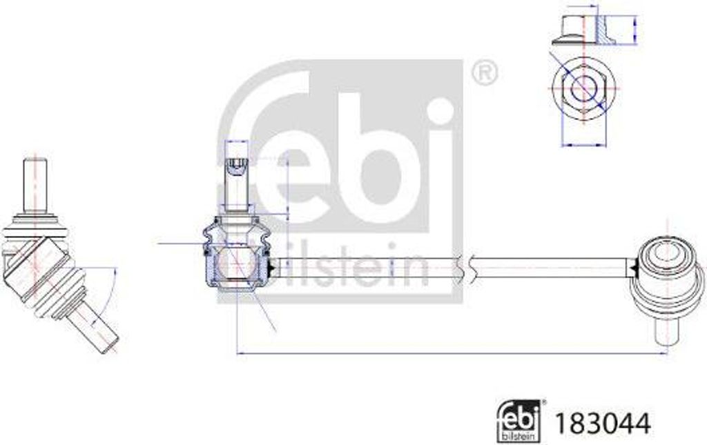 FEBI BILSTEIN 183044 Stabilisatorstrebe OE A6393200789 kompatibel mit Viano, Vito