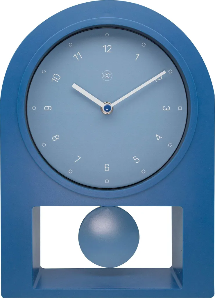 Horloge de table bleue silencieuse nXt 7340BL pour ne plus être en retard
