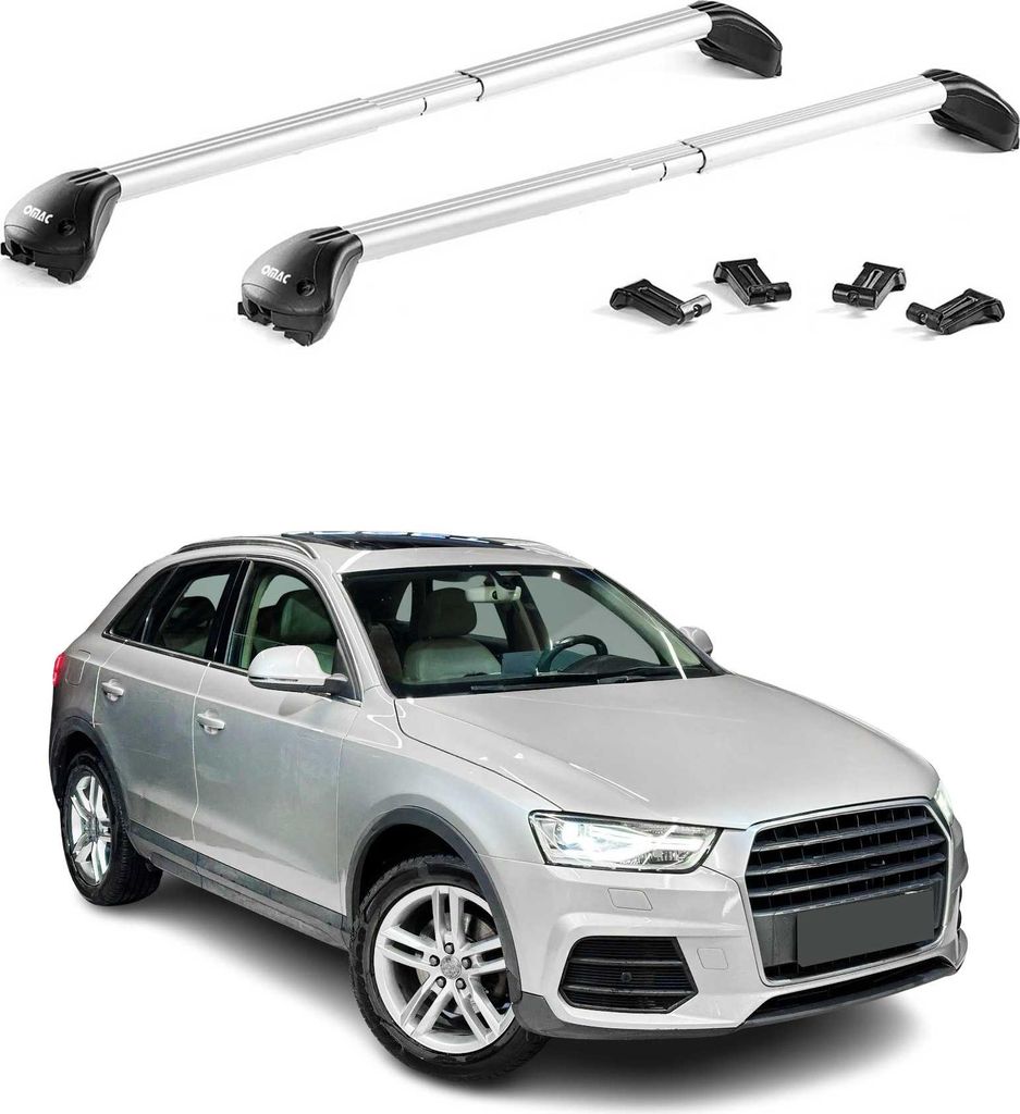 Barres de toit transversales pour Audi Q3 8U 2011-2025 Alu Image du produit 