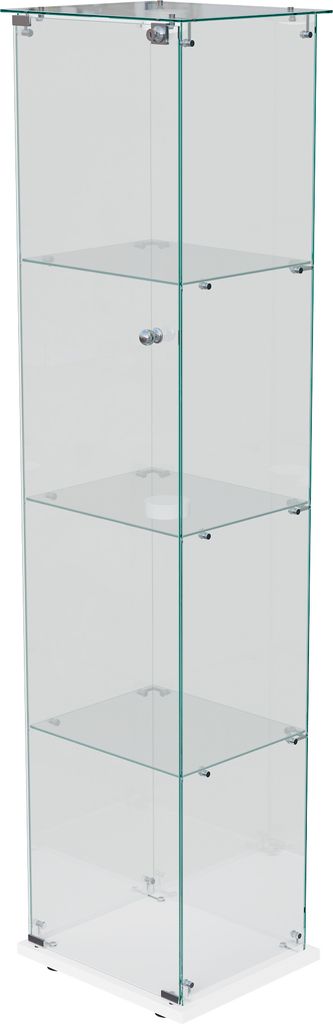 ProximaX Glasvitrine mit Einzeltür und 4 Ebenen, Produktbild 
