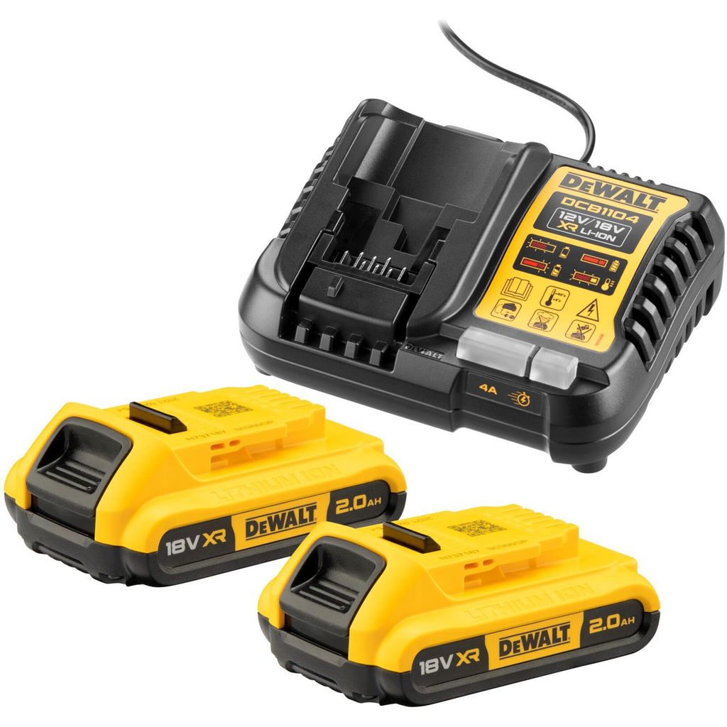 DEWALT Starter-Set Akku-Kit DCB1104D2 18Volt Ladegerät Produktbild 