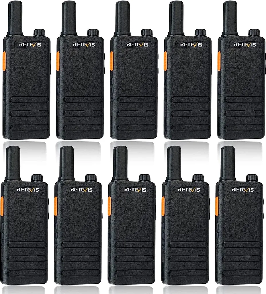 Talkie-Walkie USB-C avec Batterie 1620mAh Retevis RT622P VOX - 10 Unités