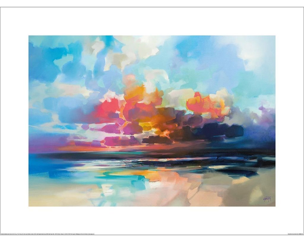 Scott Naismith - "Cloud Flow" Kunst-bedruckt PM13601 (40 cm x 50 mm) (Bunt)