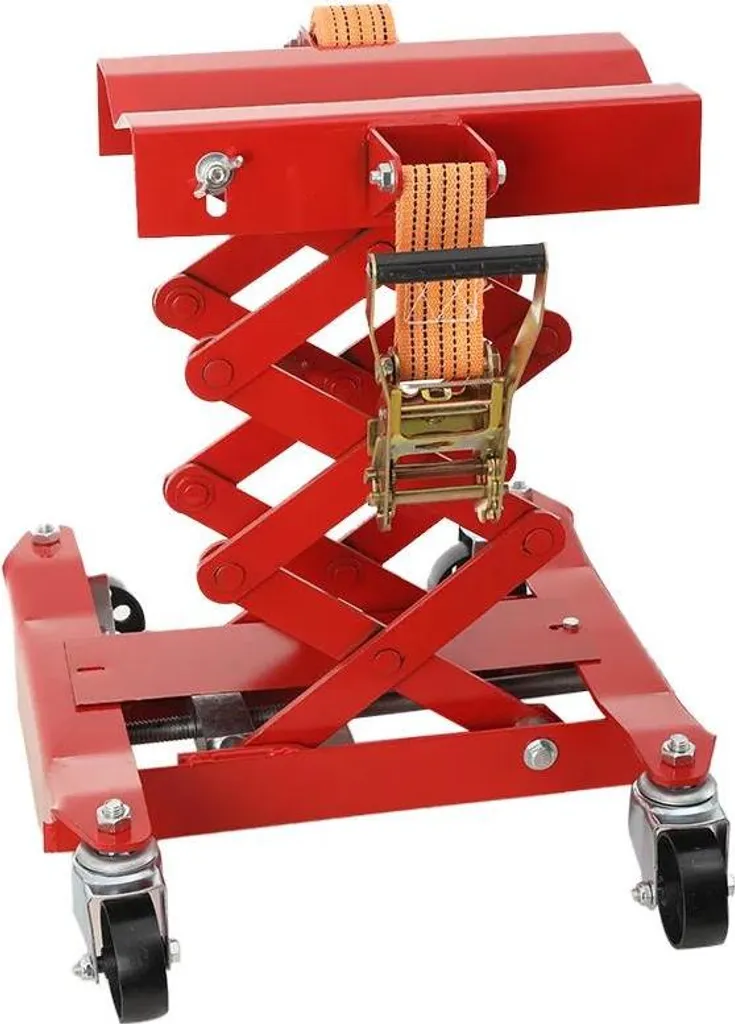 Pièce détachée support de levage pour cric moto robuste en acier rouge