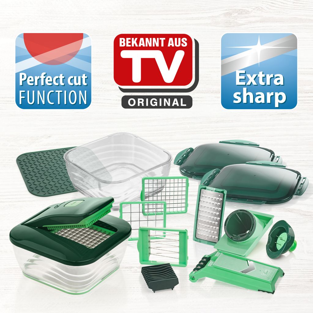 Genius Nicer Dicer Chef (18 Teile) inkl. Glasschüssel