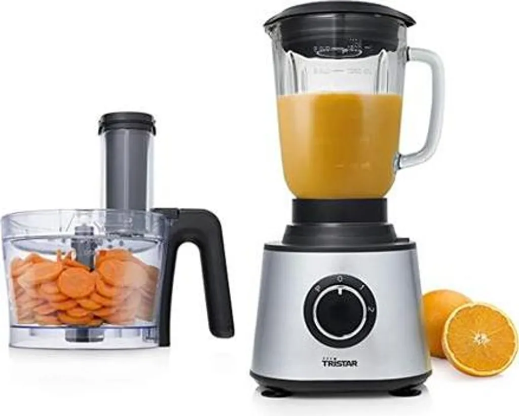 Tristar MX-4823 Robot Cucina con Frullatore | 1,5L Argento Efficace