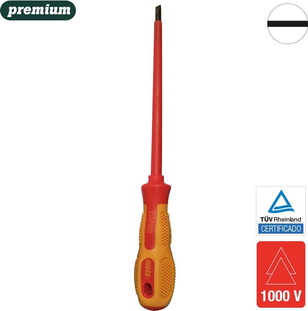 Isolierter Gerade-Schraubendreher 5,5x125mm Dir5 Mota