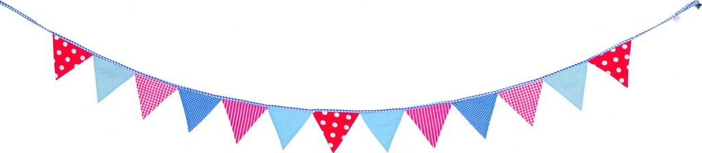 Goki Coton Flag -Ligne bleu rouge Image du produit 