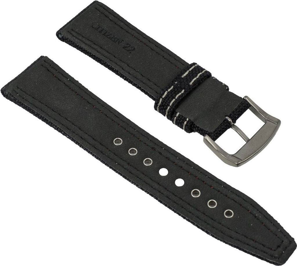 Citizen Ersatzband Textil schwarz 22mm für BU2030-17E 28547