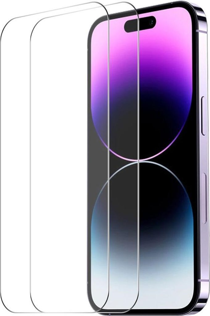 iPhone 16 Pro Displayschutz - Panzerglas Doppelpack - Transparent