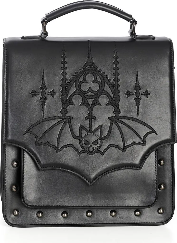 Sac Messager Noir Chauve-souris Gothique - Finissez-en avec les sacs banals