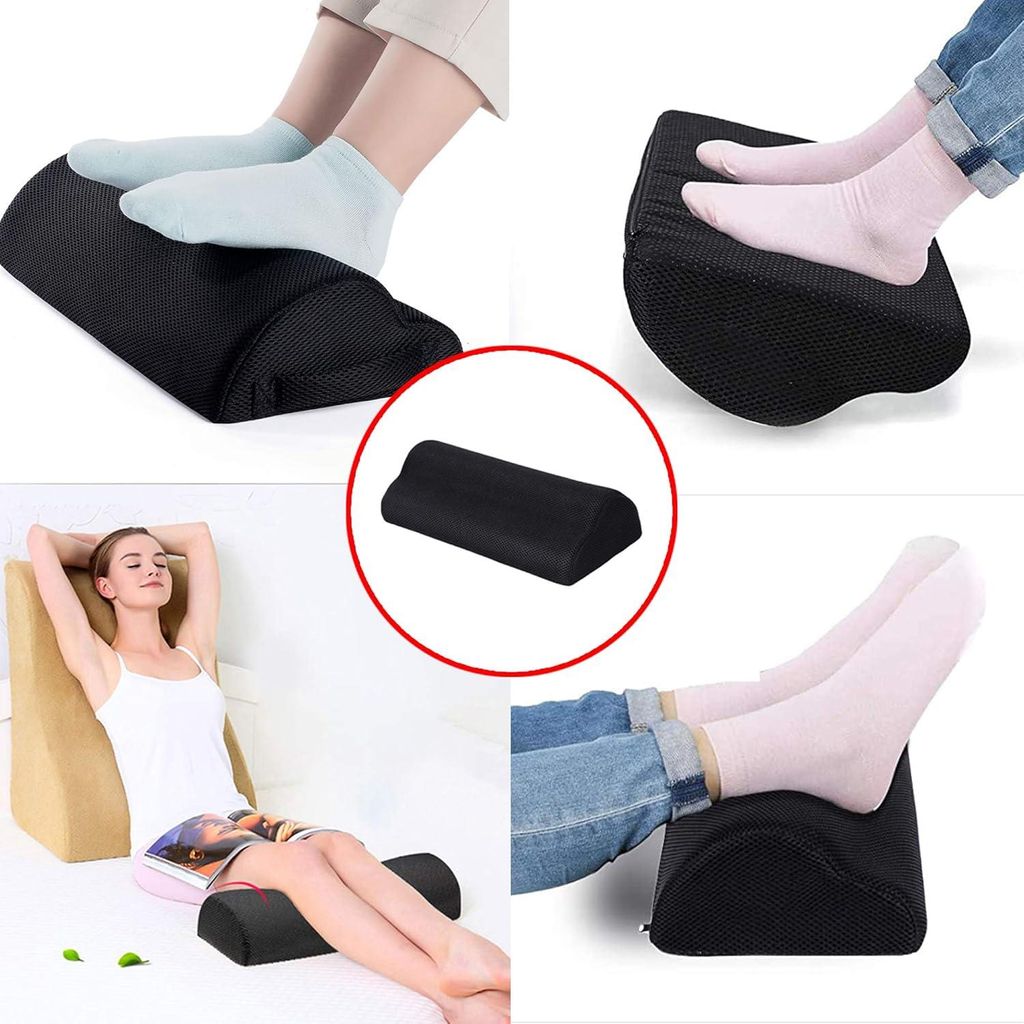 Verstellbare Antirutsch-Fußstützenkissen für Büro, Zuhause, Reisen unter dem Tisch Ergonomisch - Entspanne Füße und Knie