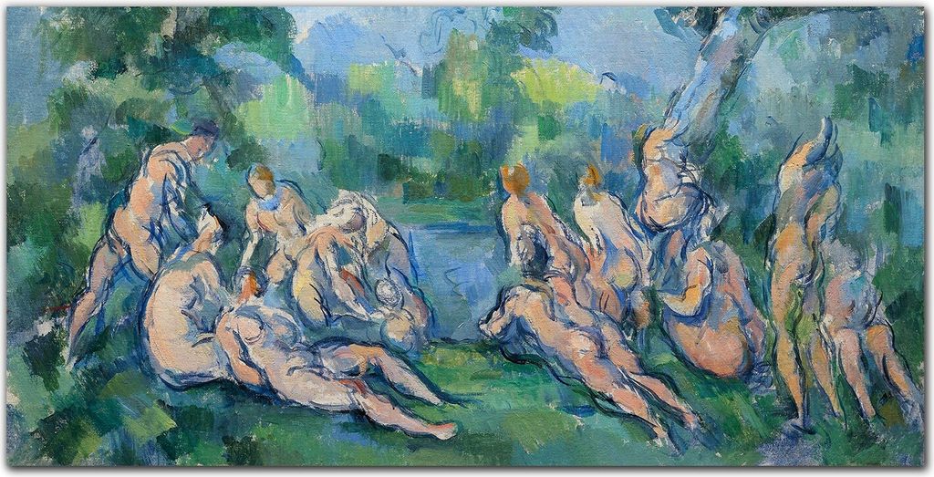 Coloray Küchenrückwand 140x70 Spritzschutz aus Glas - Brüder Paul Cézanne
