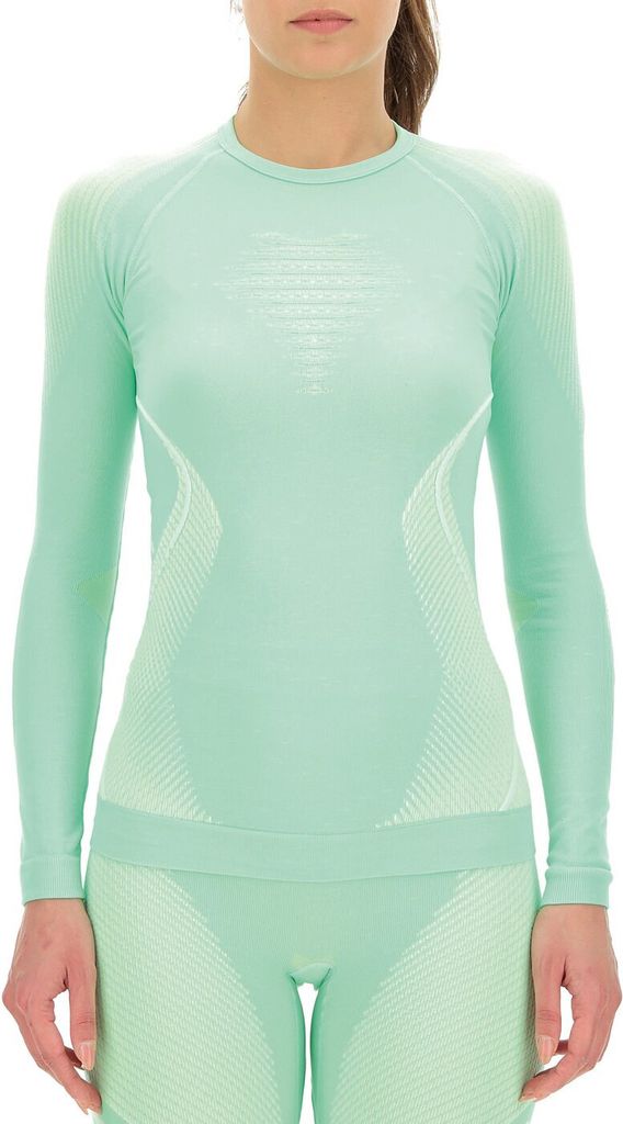 Uyn Woman Evolutyon Uw Shirt Lg_Sl. Light Green/White/Wh Light Green/White/Wh Xs