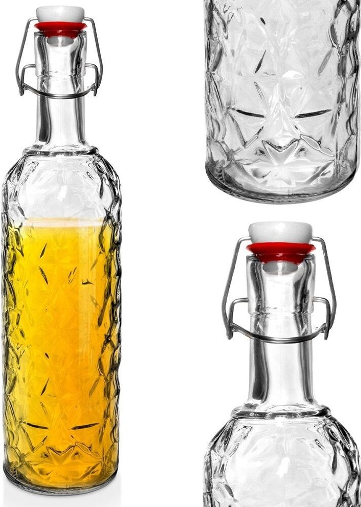 Orion Glasflasche für Liköre Wein RETRO 1,1l ELA