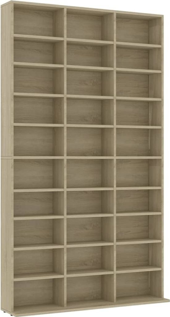 CD-Schrank Sonoma-Eiche 102x16x177,5 cm Holzwerkstoff