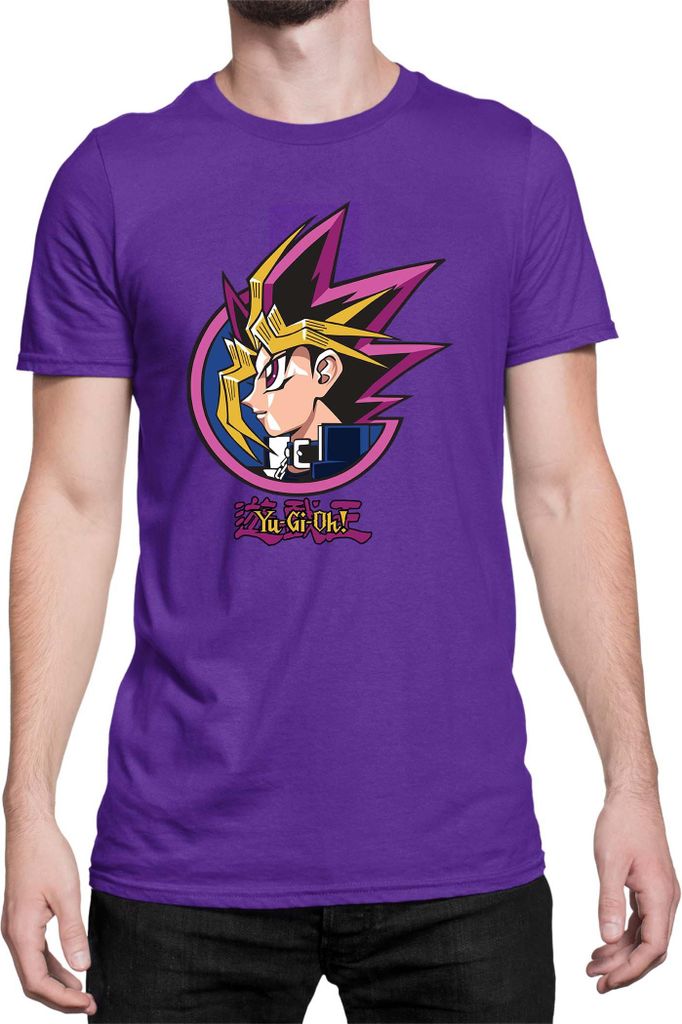 Herren T-Shirt Japan Manga Anime Comics Yu Gi 016, Man 3XL / Lila