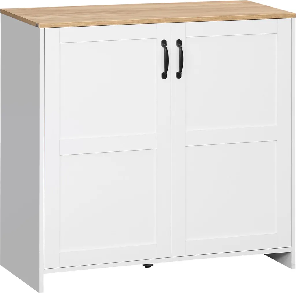 Buffet Bas de Cuisine pour Rangement Vaisselle et Électroménager 88cm Haut