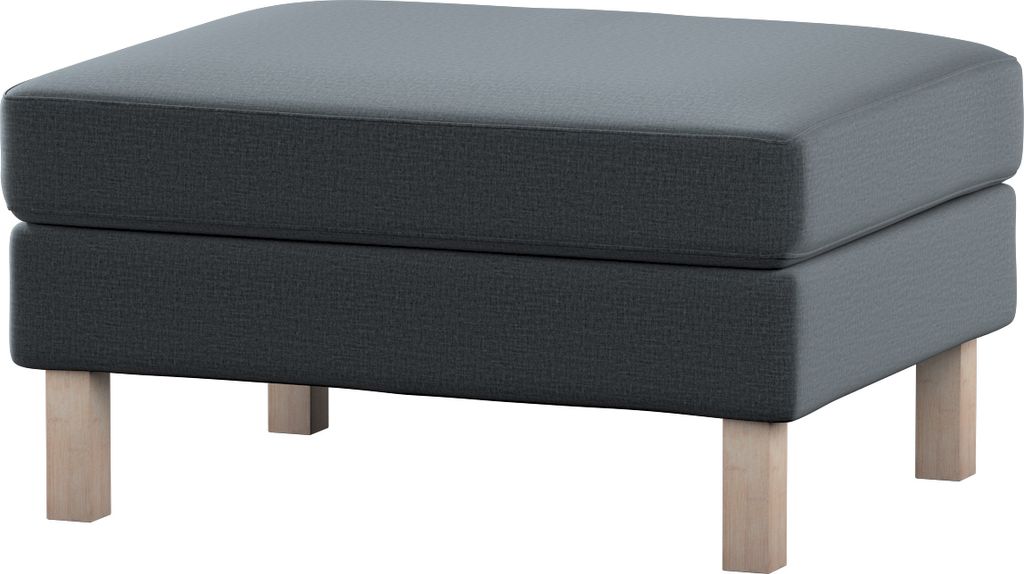 Dekoria Bezug für Karlstad Hocker, graphite, Husse, Karstadt Hocker