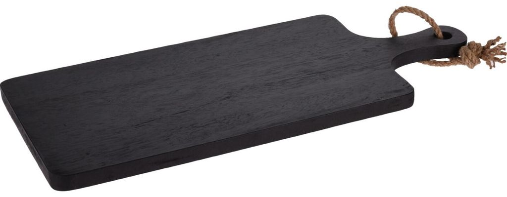 Koopman houten snijplank, 50x25x2 cm, zwart Productafbeelding 