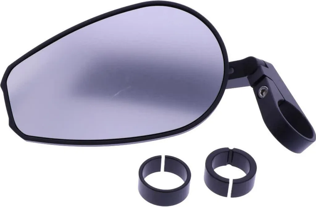Rétroviseur de moto en bout de guidon Daytona aluminium noir homologué CE