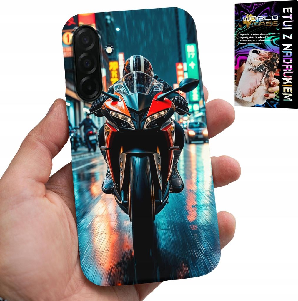 Hülle Für Samsung Galaxy A36 5G - Motorrad, Motorrad Einrad Designs + Glas