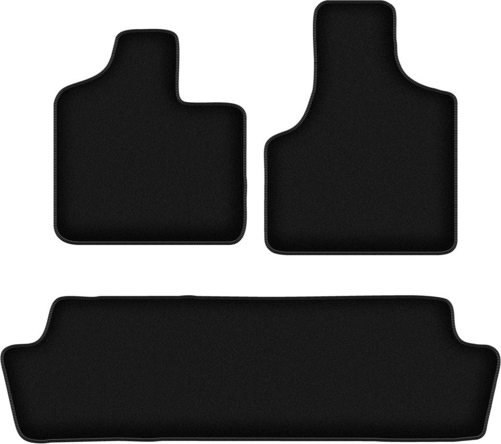 Wielganizator Velours-Autoteppiche – passend für Chrysler Town&Country IV (Minivan, Bj. 2000-2008) – schwarz, passgenau, mit Befestigungen set...