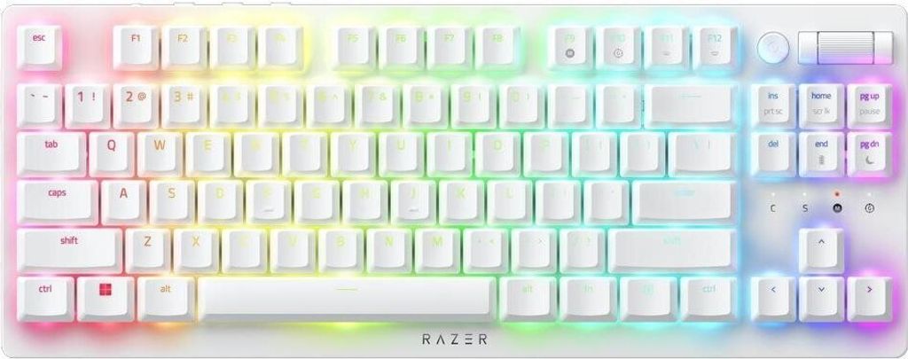 Razer DeathStalker V2 Pro Tenkeyless Tastatur USB + RF Wireless + Bluetooth QWERTY US Englisch Wei (RZ03-04373500-R3M1