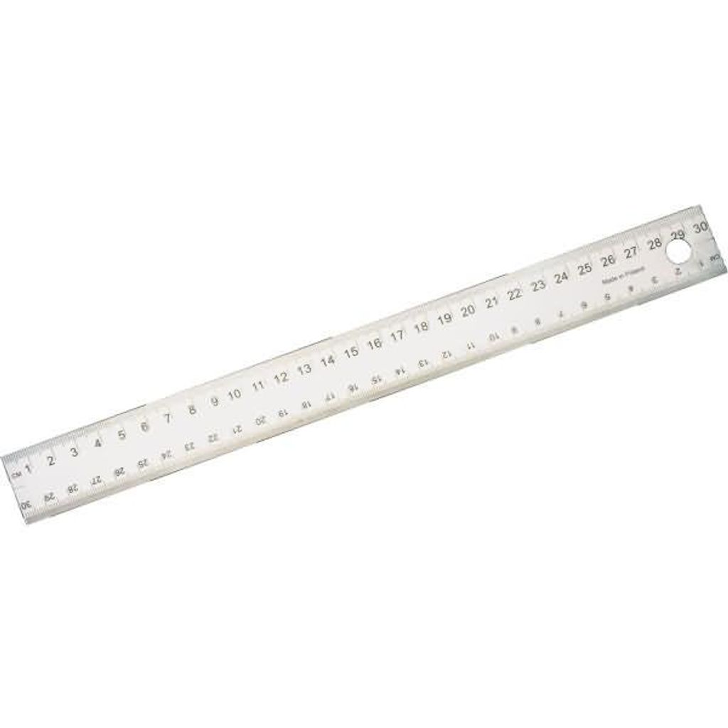 Wedo 52 5130, Schreibtisch-Lineal, Stahl, Silber, 300 mm, 1 Stück(e)