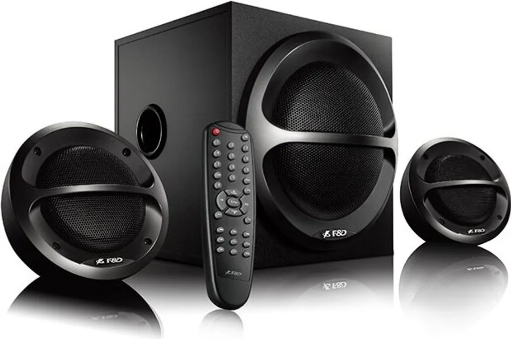 Enceintes PC et Bluetooth F&D A111X 2.1 - Idéal pour Musique et Cinéma