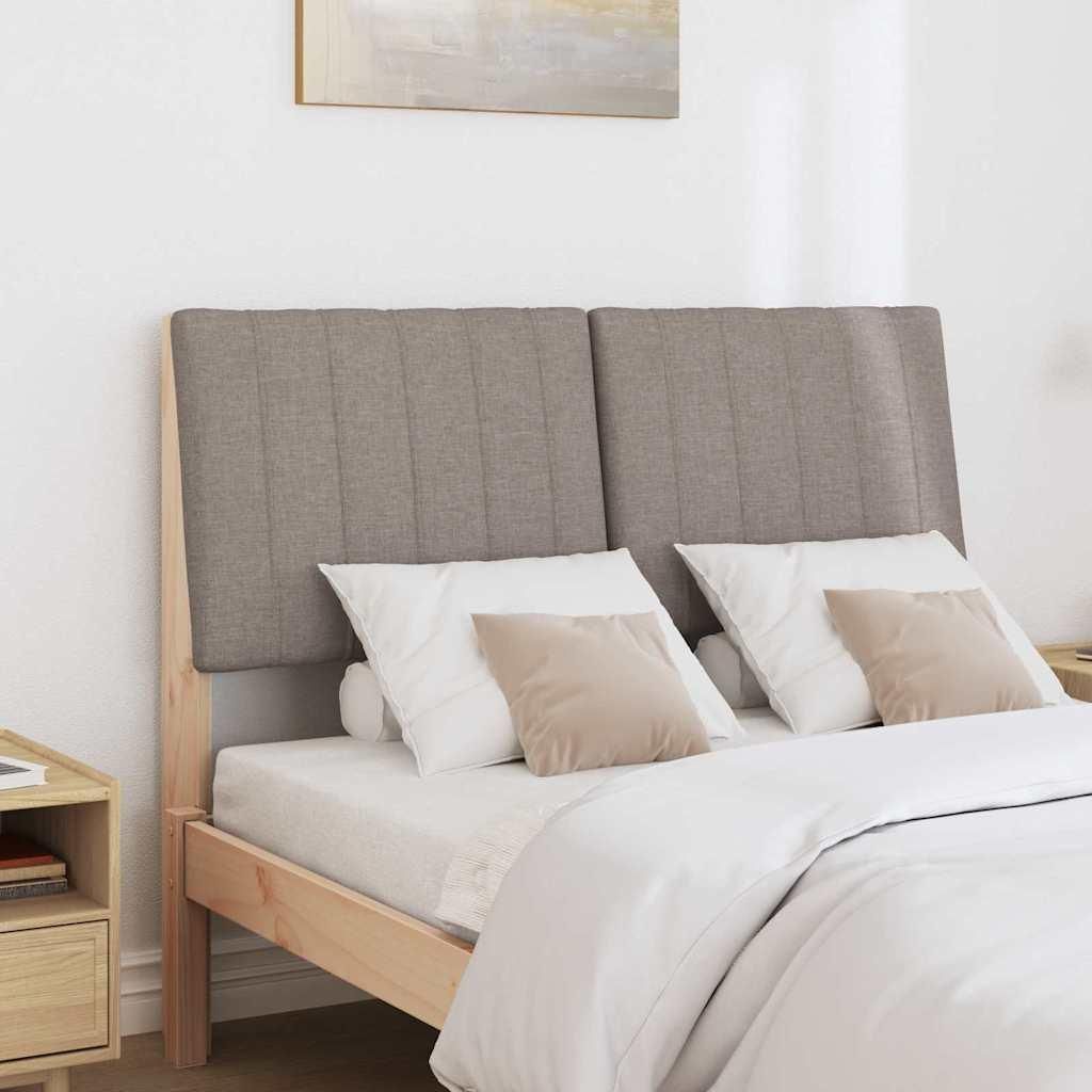 Stabli Gepolstertes Kopfteil Taupe 120cm Massives Kiefernholz - DE398700 - Kopfteile