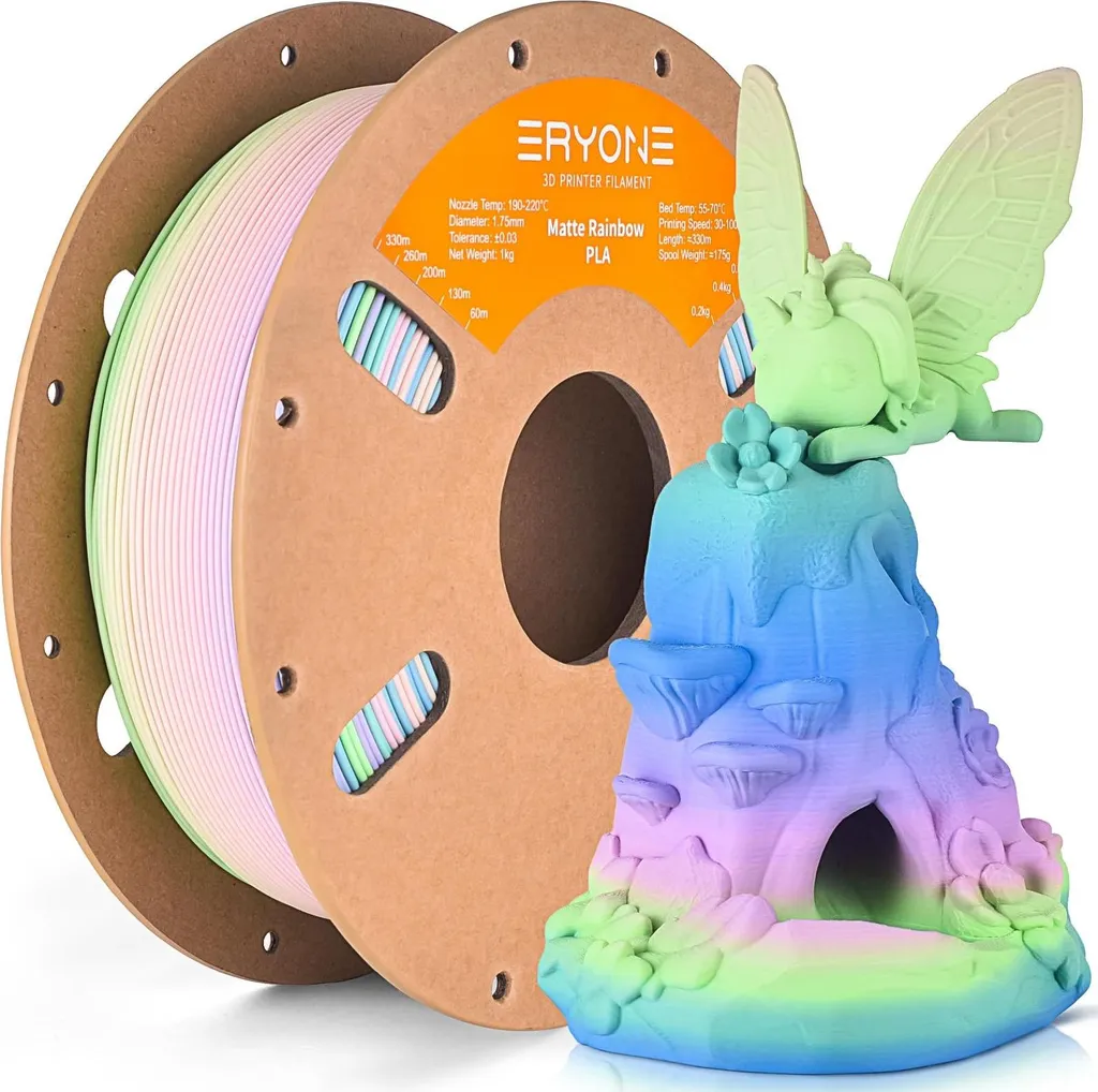 Filament PLA 3D Anti-Nœuds 3KG Aquarelle pour Impression Sans Échec