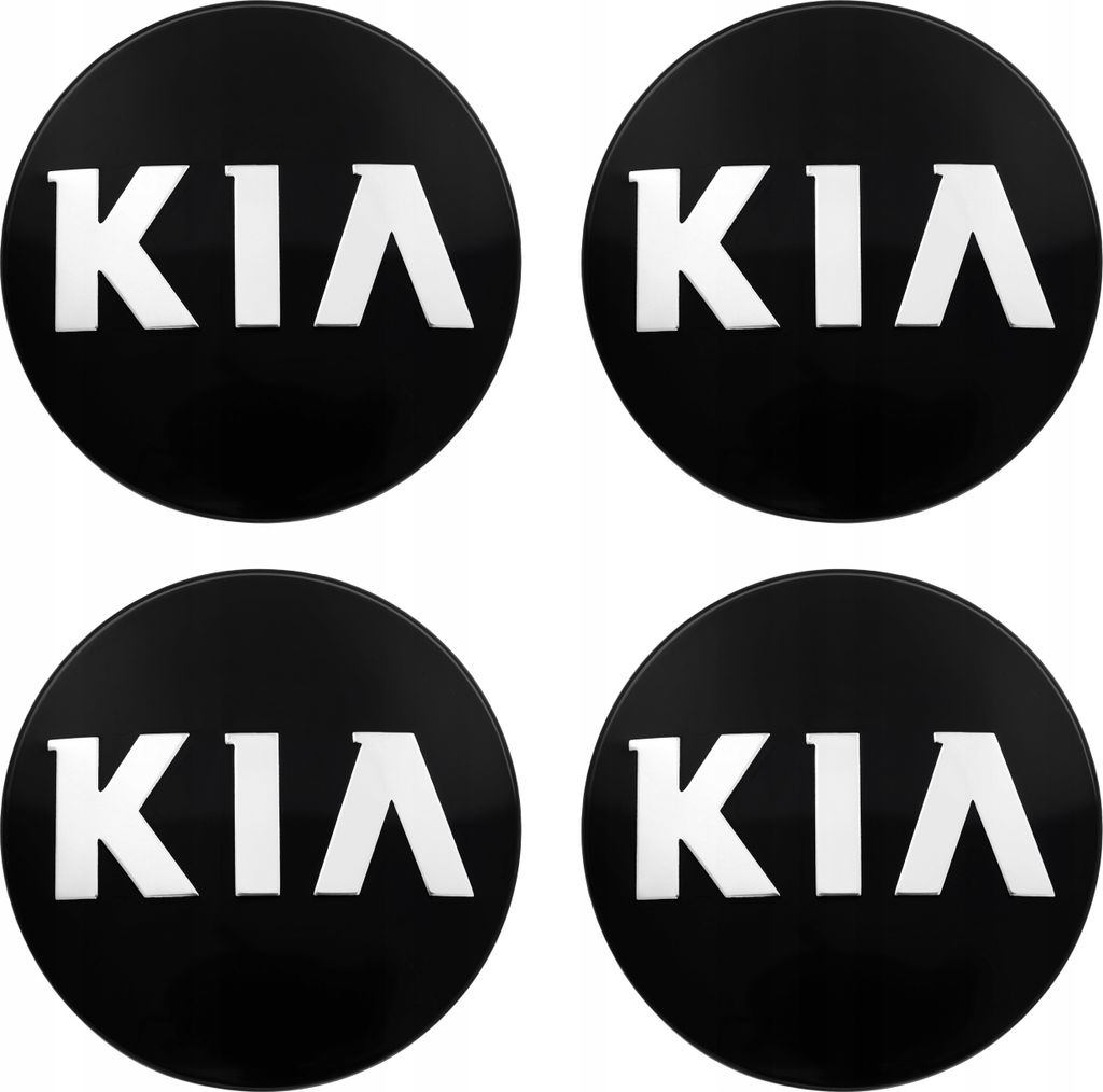 Abdeckkappen KIA 58 mm glänzend schwarz Produktbild 