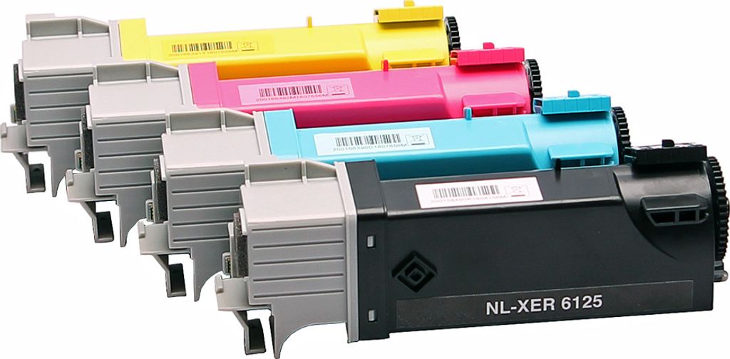 Kompatibel Set 4x Toner für Xerox Phaser 6125 von ABC